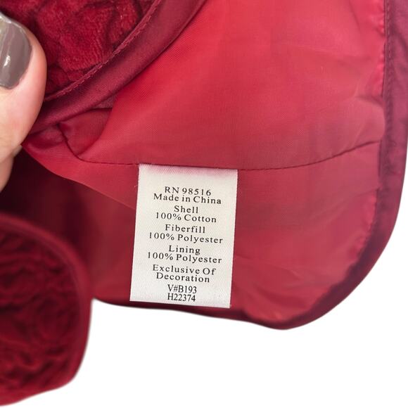 Coldwater Creek Women's Red Spiral Embroidered Cotton Vest Size 1X Plus - Picture 6 of 8